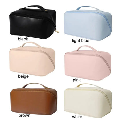Large Capacity Toilet Cosmetic Makeup Basin Storage Bag Travel Makeup Bag 2023 New PU Large Capacity Women'S Makeup Bag