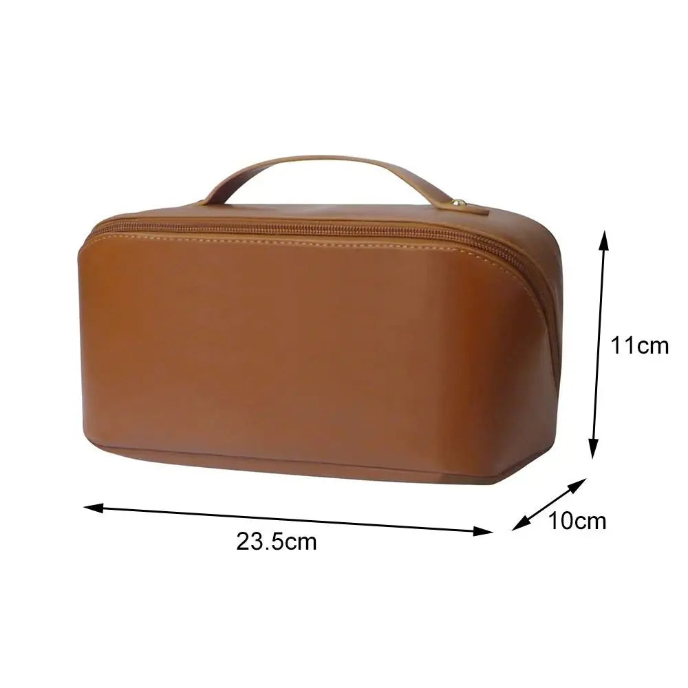 Large Capacity Toilet Cosmetic Makeup Basin Storage Bag Travel Makeup Bag 2023 New PU Large Capacity Women'S Makeup Bag
