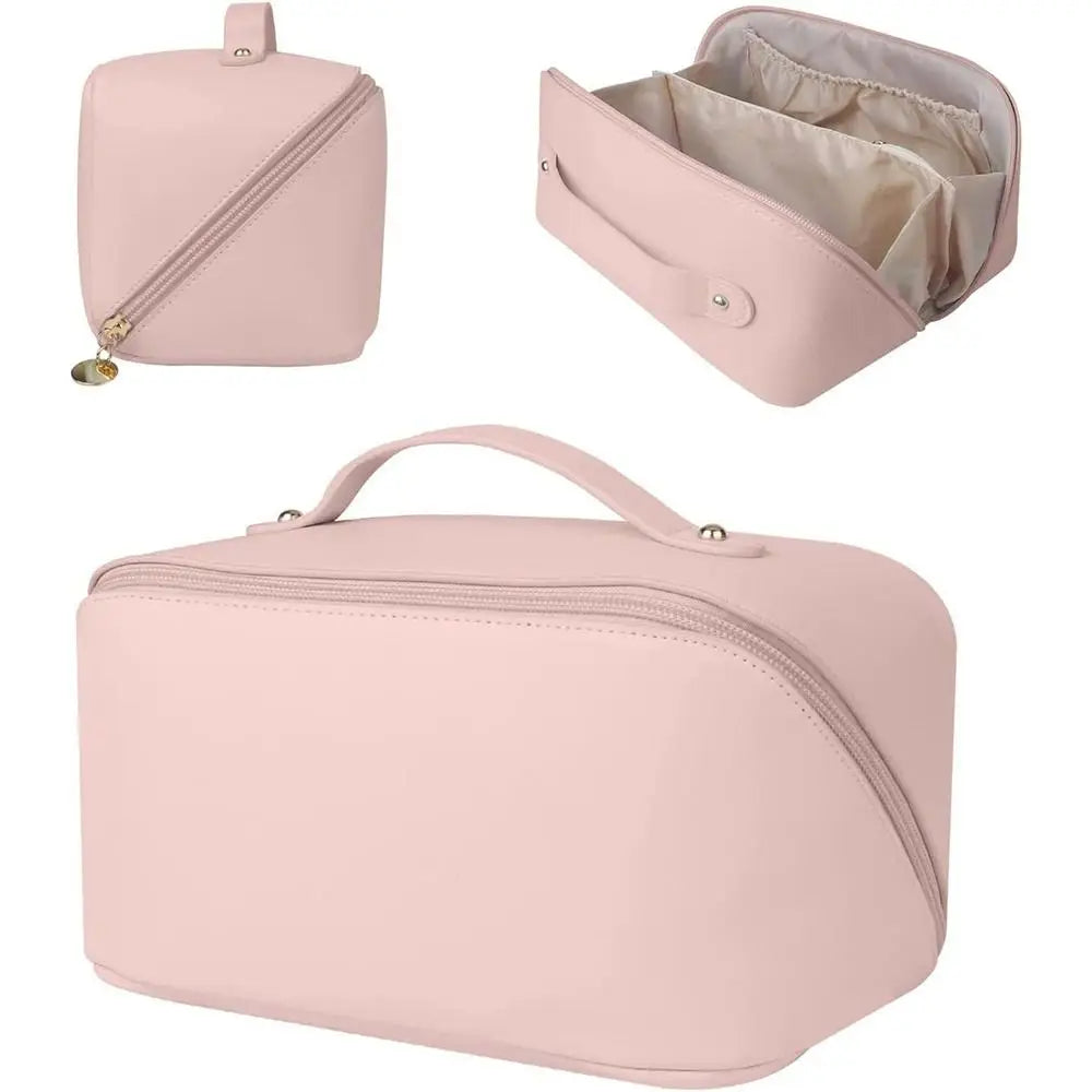 Large Capacity Toilet Cosmetic Makeup Basin Storage Bag Travel Makeup Bag 2023 New PU Large Capacity Women'S Makeup Bag