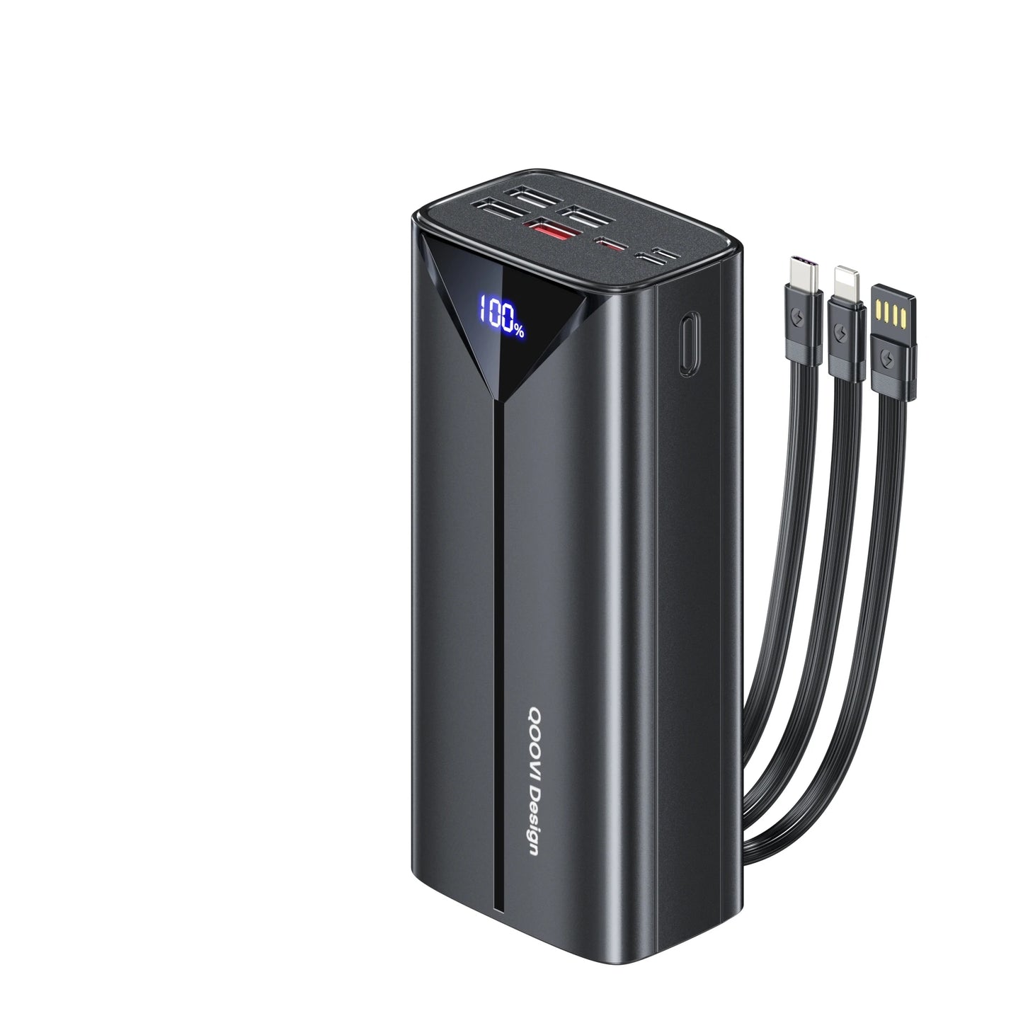 30000Mah Power Bank 22.5W Fast Charging Built-In Cable External Large Battery Portable Charger for Iphone Samsung Xiaomi