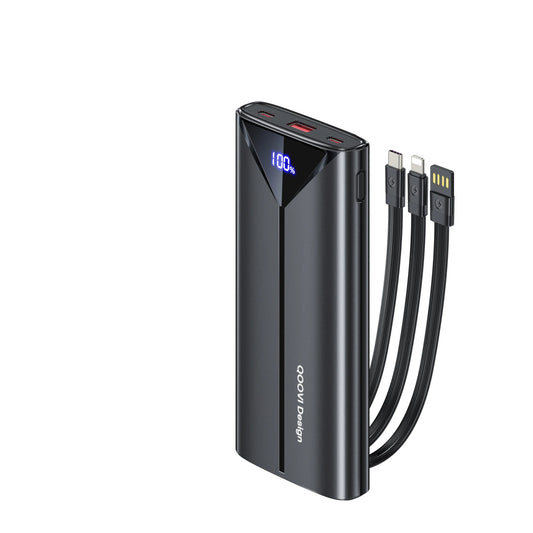 30000Mah Power Bank 22.5W Fast Charging Built-In Cable External Large Battery Portable Charger for Iphone Samsung Xiaomi