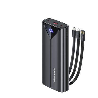 30000Mah Power Bank 22.5W Fast Charging Built-In Cable External Large Battery Portable Charger for Iphone Samsung Xiaomi