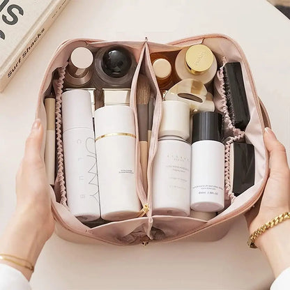 Large Capacity Toilet Cosmetic Makeup Basin Storage Bag Travel Makeup Bag 2023 New PU Large Capacity Women'S Makeup Bag