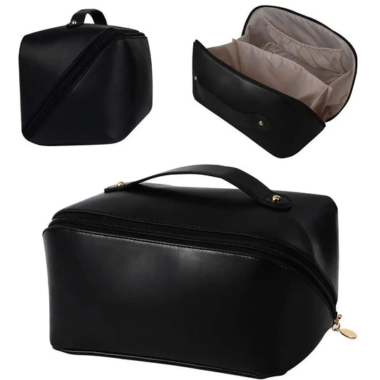 Large Capacity Toilet Cosmetic Makeup Basin Storage Bag Travel Makeup Bag 2023 New PU Large Capacity Women'S Makeup Bag